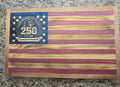 Handcrafted Wooden American Flag – 250 Years of Freedom (1776–2026)