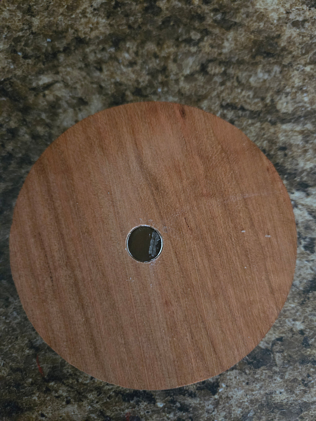 Navy wood magnet