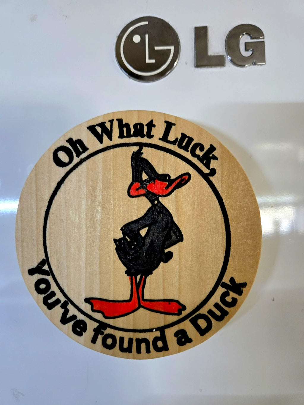 Oh what luck I found a duck magnet