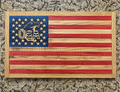 Handcrafted Wooden American Flag – Eagle & USA Edition