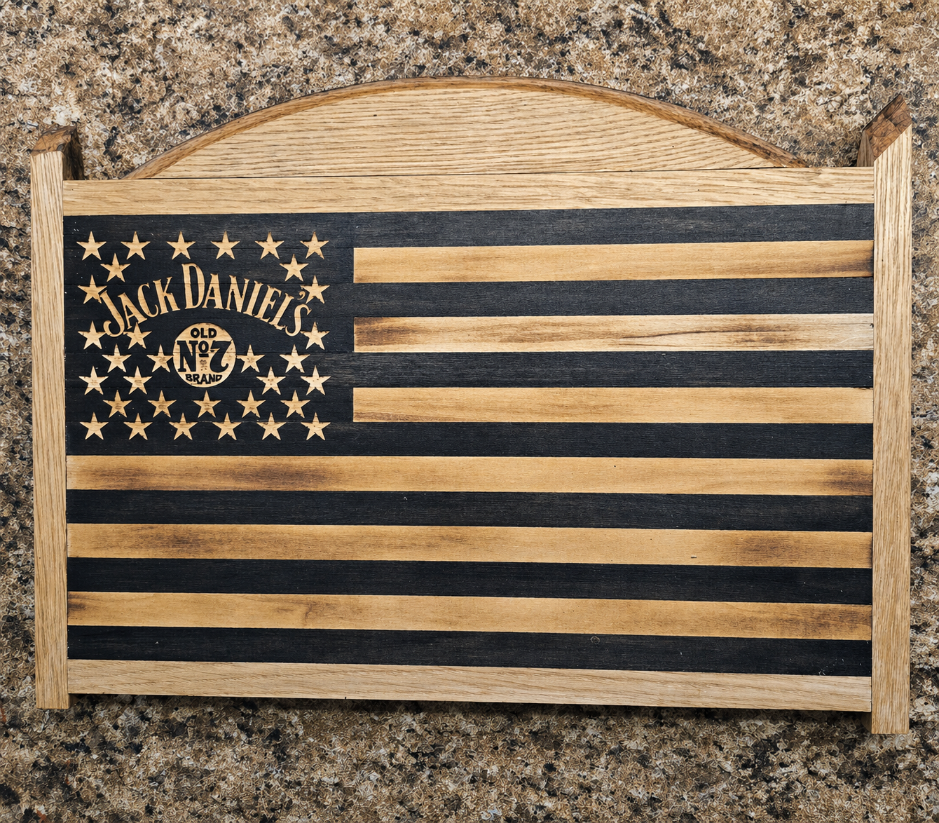 Jack Daniel’s Handcrafted Wooden American Flag
