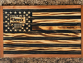 Only in a Jeep handcrafted wooden American flag