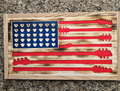 Guitar Edition Handcrafted Wooden American Flag